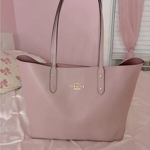 Coach pink tote